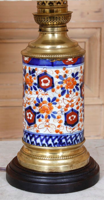 Pair 19th Century Imari Oil Lanterns/Lamps ~ SALE~