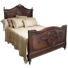 Antique French Louis XVI Queen Bed