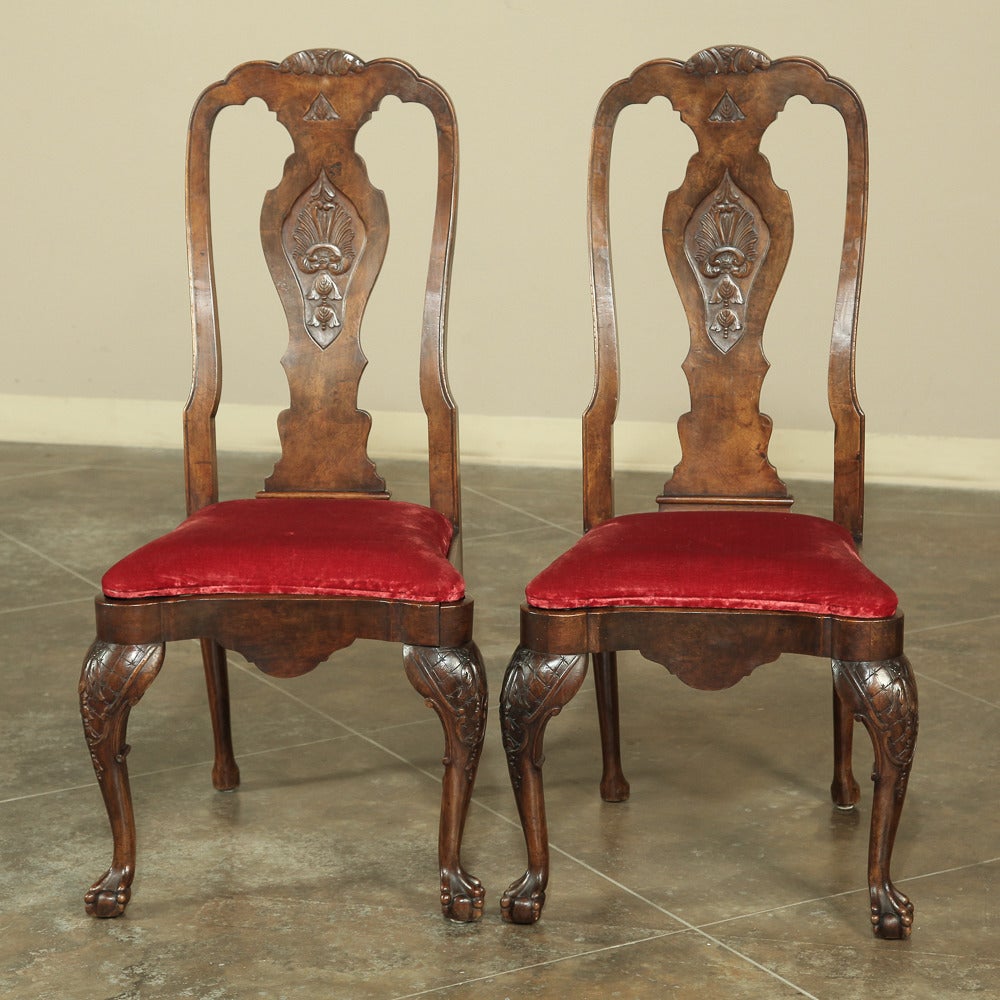 19th Century Set of Ten Queen Anne Style Chairs 1