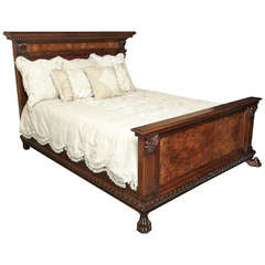 Antique Italian Neoclassical California King Bed