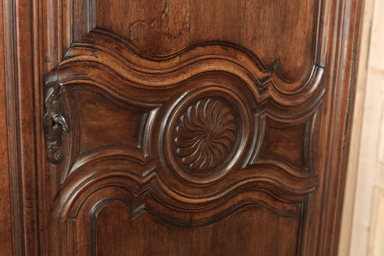18th Century Country French Walnut Armoire 2