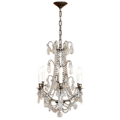 Antique Crystal Chandelier at 1stdibs