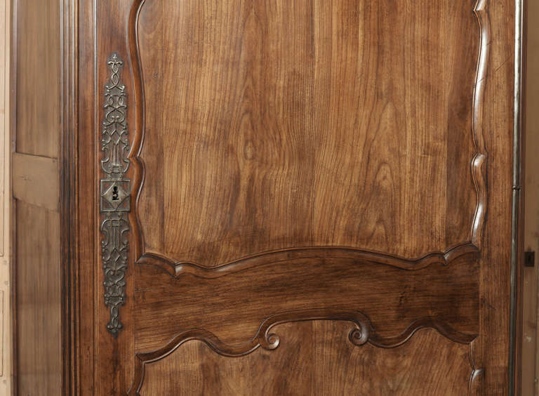 French Antique Provencal Fruitwood Bonnetiere