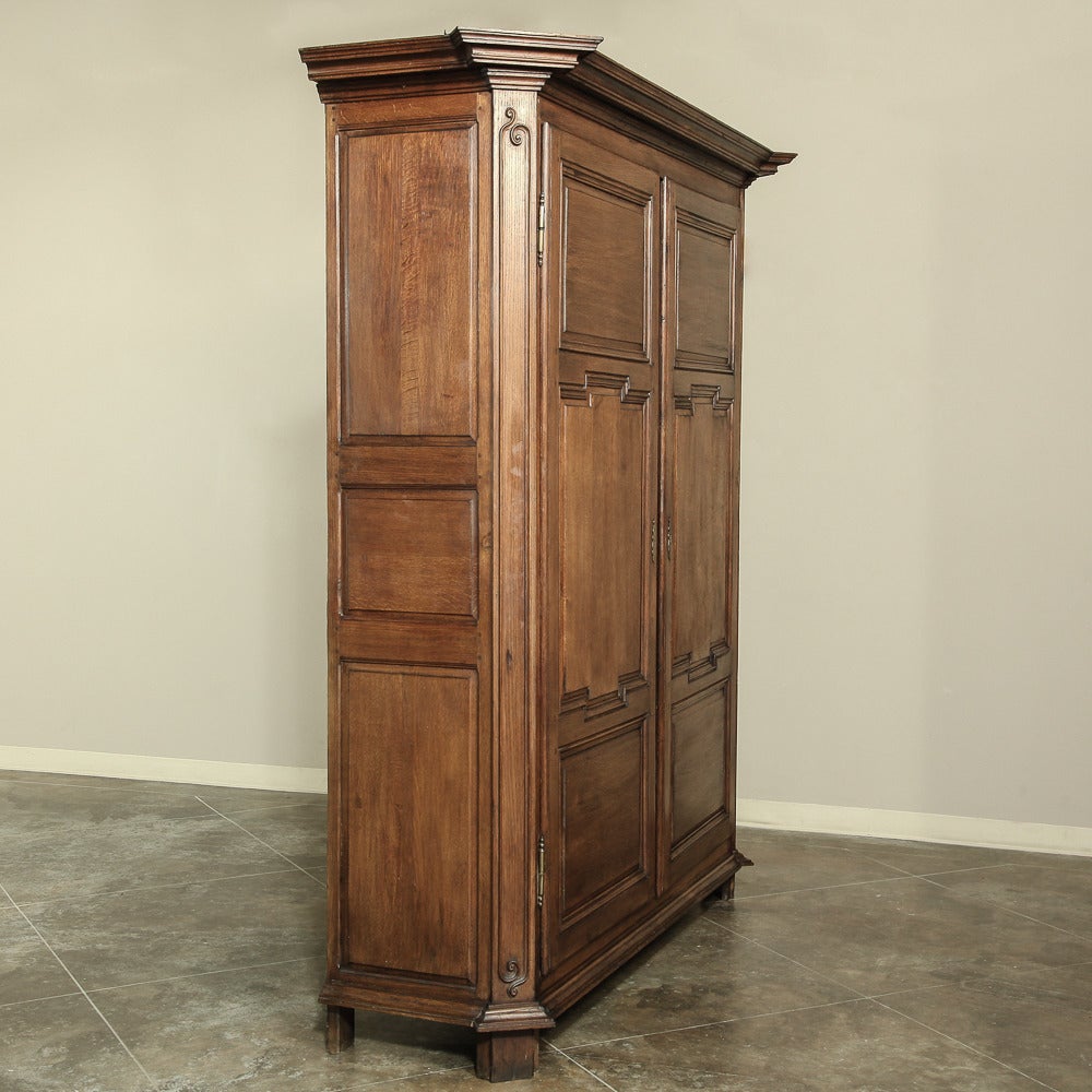 Late 19th Century Antique Country French Armoire