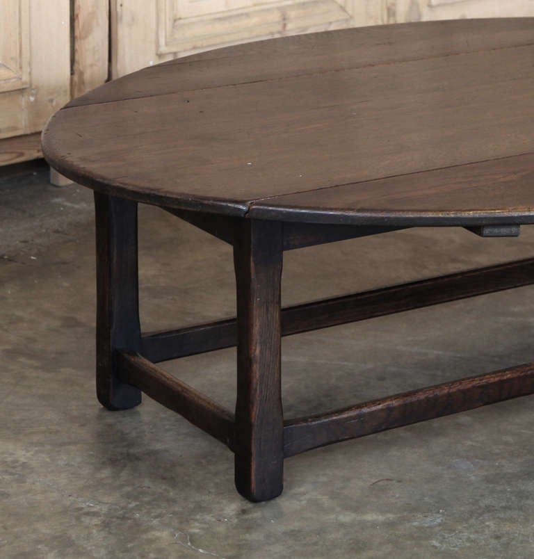 Antique Rustic Drop Leaf Coffee Table 2