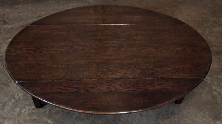 Antique Rustic Drop Leaf Coffee Table 4