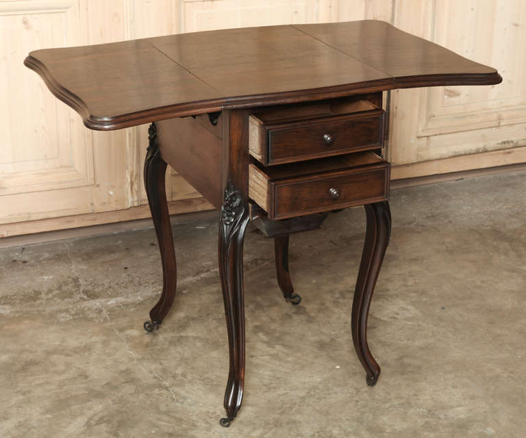Antique French Napoleon III Rosewood Night Stand In Excellent Condition In Dallas, TX