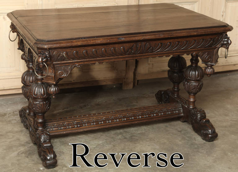 Antique French Renaissance Writing Table