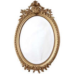 Antique Louis XVI Giltwood Mirror