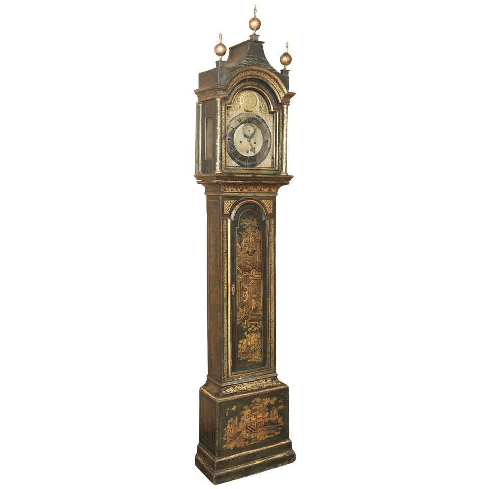 18th Century English Regency Pagoda Long Case Clock by Joseph Herring