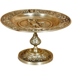 Antique Romantic Bronze Compote