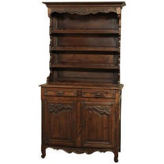Country French Oak Buffet or Vaisselier