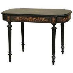 19th Century Neoclassical French Marquetry Writing Table