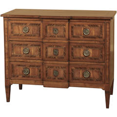 19th Century Country French Commode with Inlay