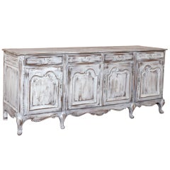 Antique Country French Painted Buffet