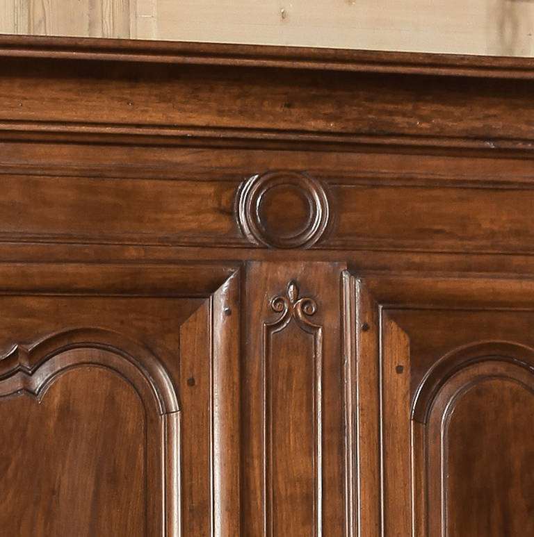 Louis XV 19th Century Country French Walnut Armoire