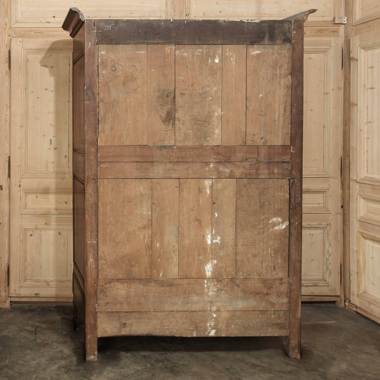 19th Century Country French Walnut Armoire 6