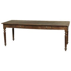 19th Century Rustic Country French Farm Table from Normandy 