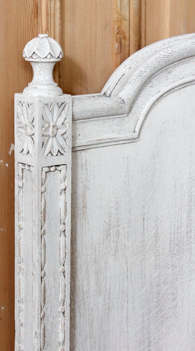 Antique Louis XVI Painted KING Bed