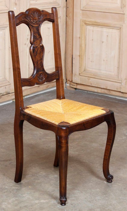 Set of 6 Country French Bressan Chairs