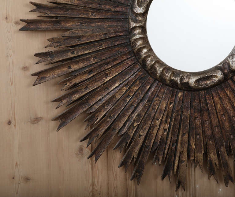 Antique Sunburst Mirror 1