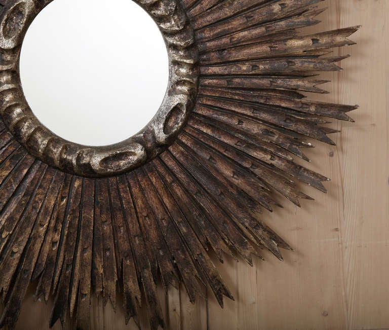 Antique Sunburst Mirror 2
