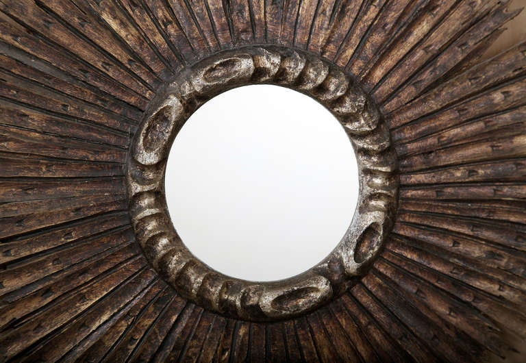Antique Sunburst Mirror 3