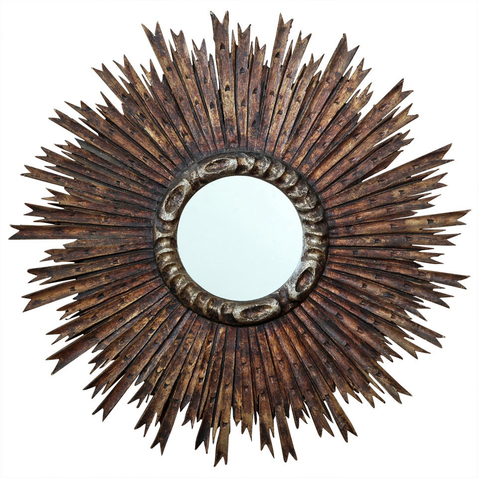 Antique Sunburst Mirror