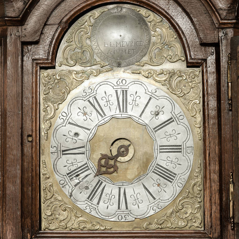 Antique Liegeoise Longcase Clock In Excellent Condition In Dallas, TX