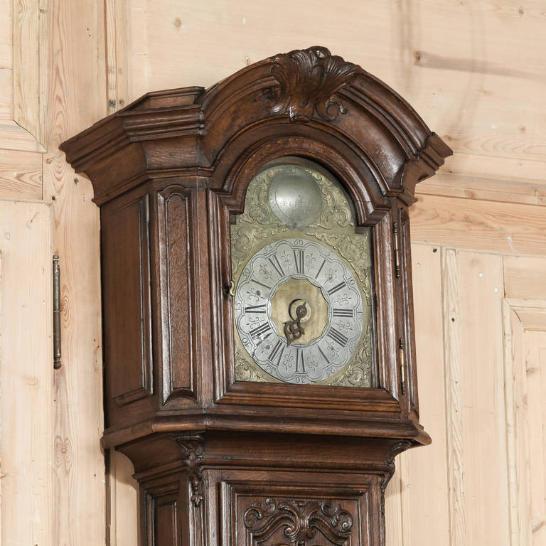 Antique Liegeoise Longcase Clock 4