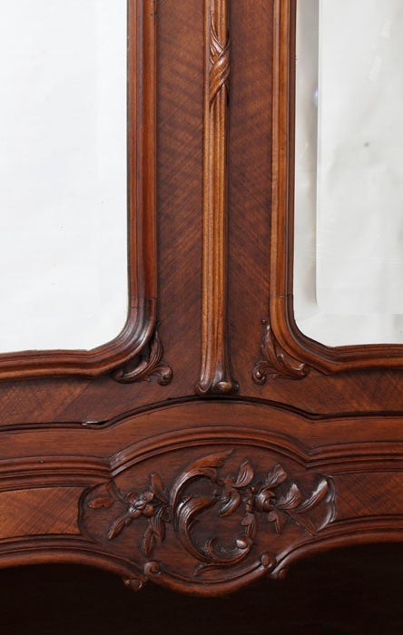 Antique French Louis XV Walnut Armoire 5