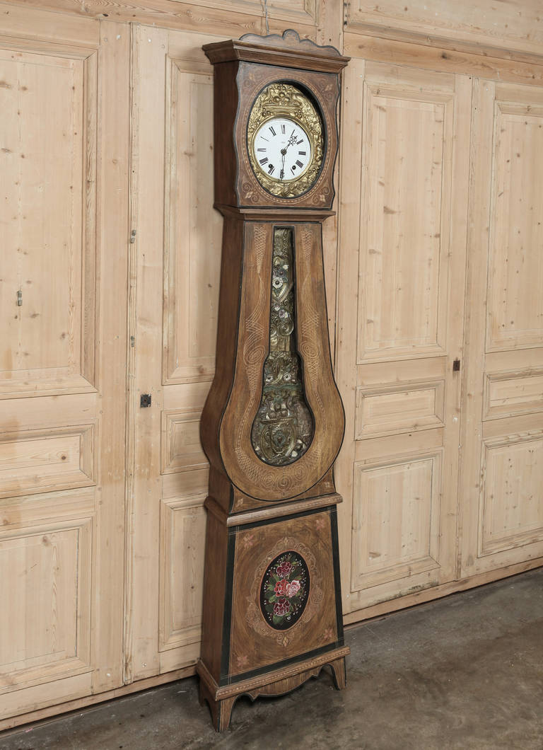 Antique Country French Long Case Clock