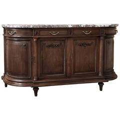 Antique French Louis XVI Marble-Top Buffet