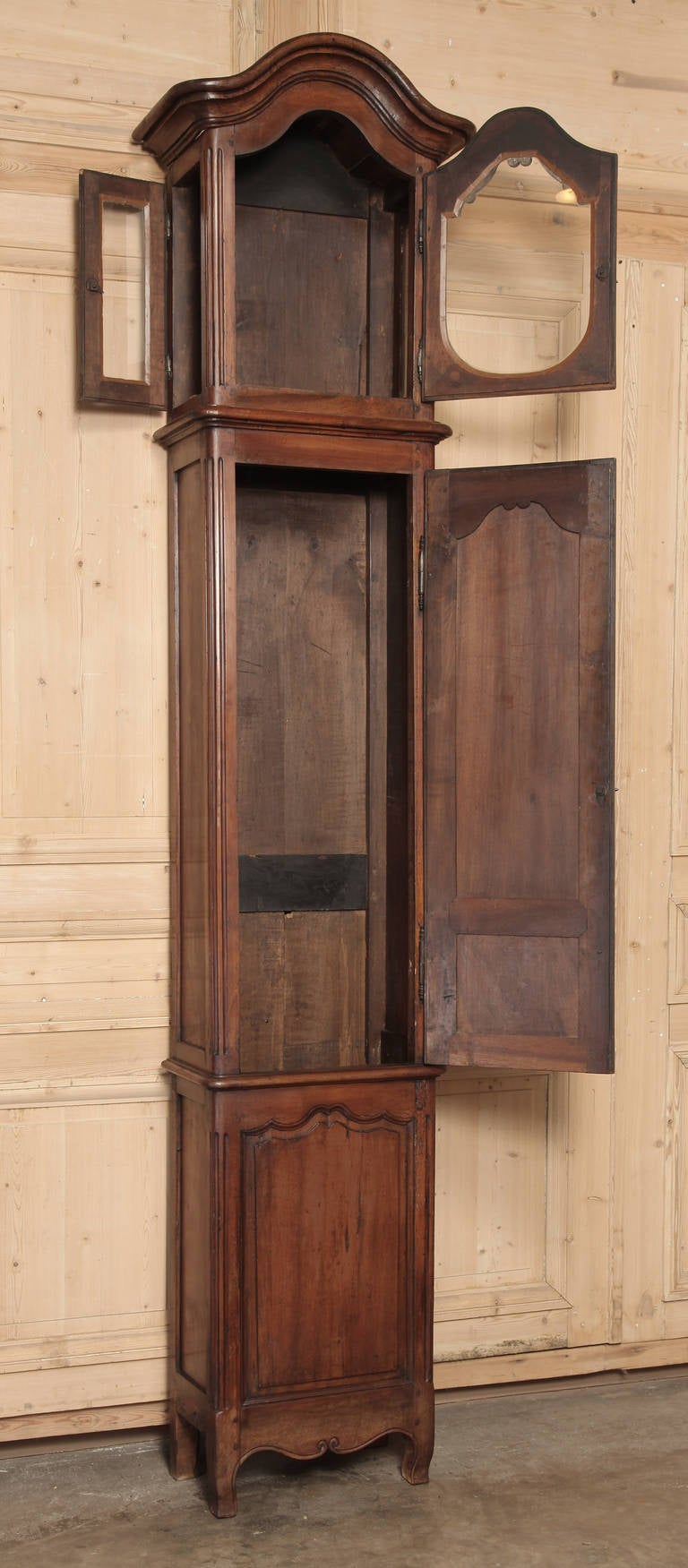 19th Century Antique Country French Long Case Clock, circa 1820s 3