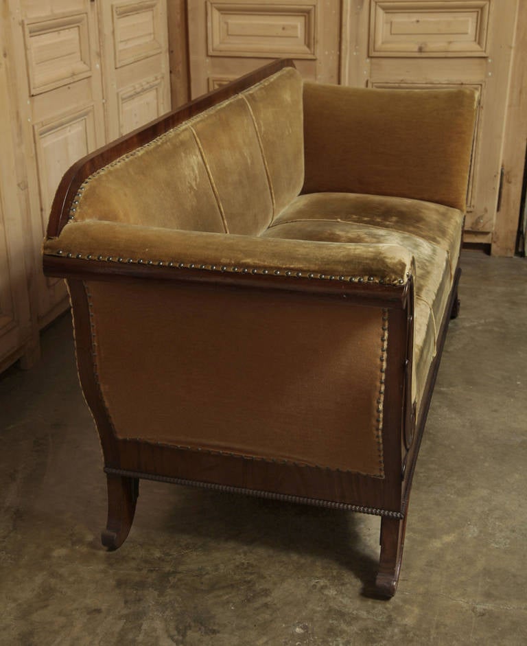19th Century French Louis Philippe Period Mahogany Sofa 2