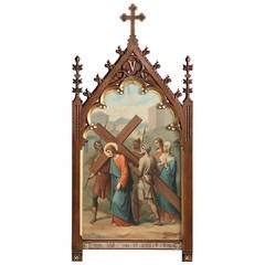 19th Century Station of the Cross Painting