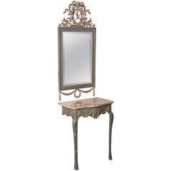 19th Century French Louis XVI Console with Mirror 12
