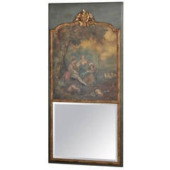Country French Trumeau Mirror, La Cadeaux Aux Folles