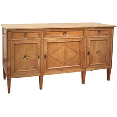 Antique Country French Fruitwood Buffet