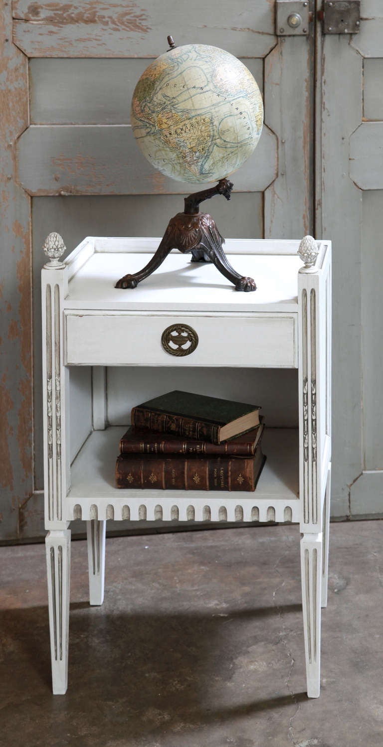 Pair Vintage Directoire Painted Nightstands at 1stdibs