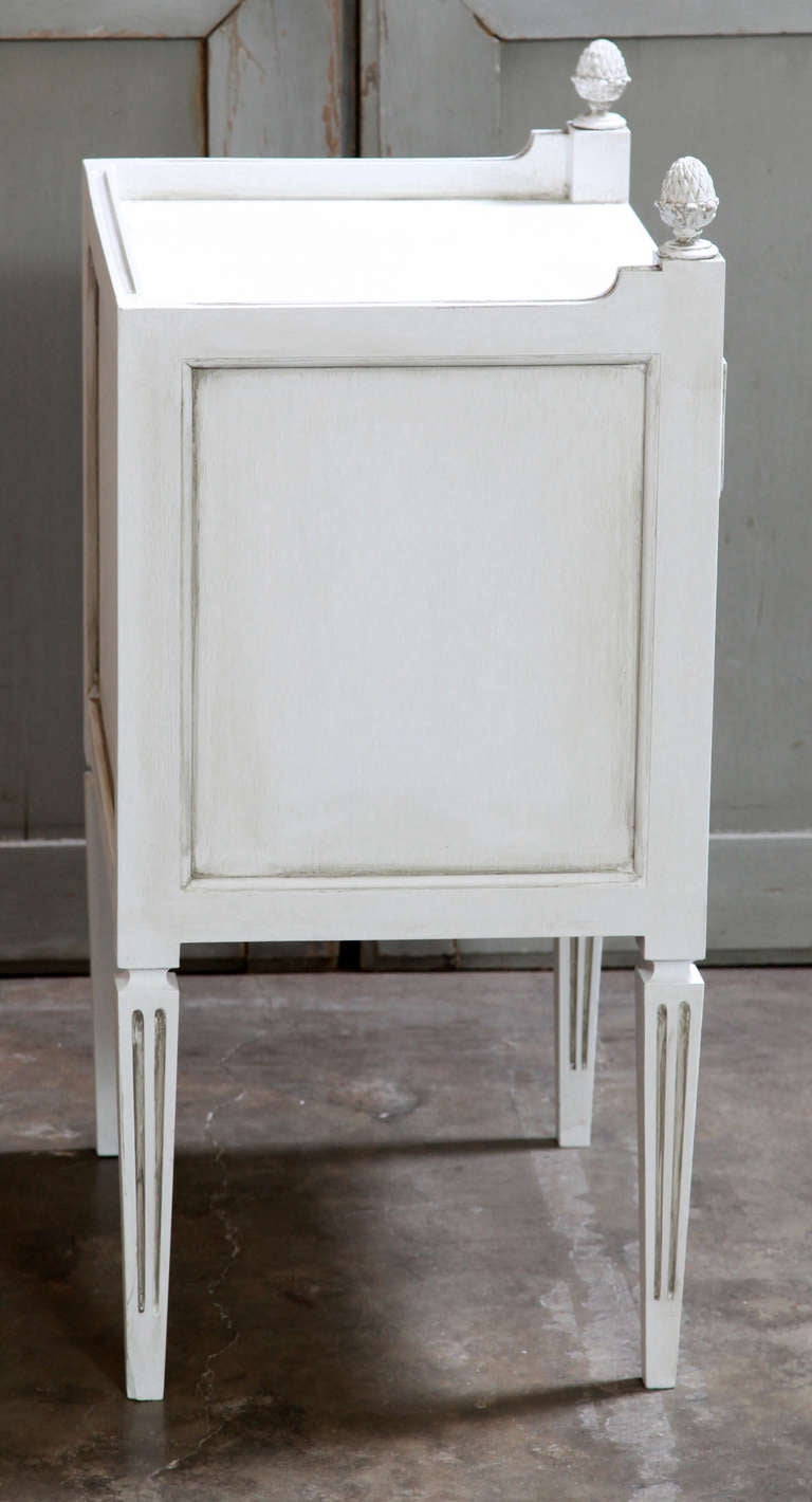 Pair Vintage Directoire Painted Nightstands at 1stdibs