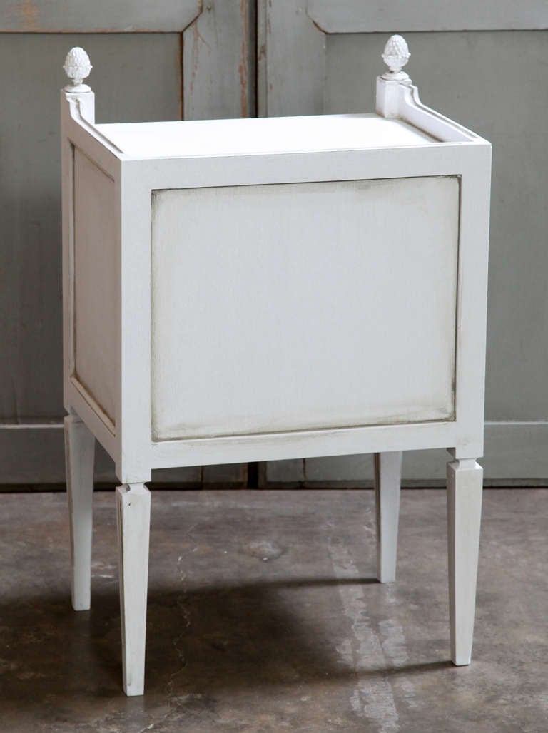 Pair Vintage Directoire Painted Nightstands at 1stdibs