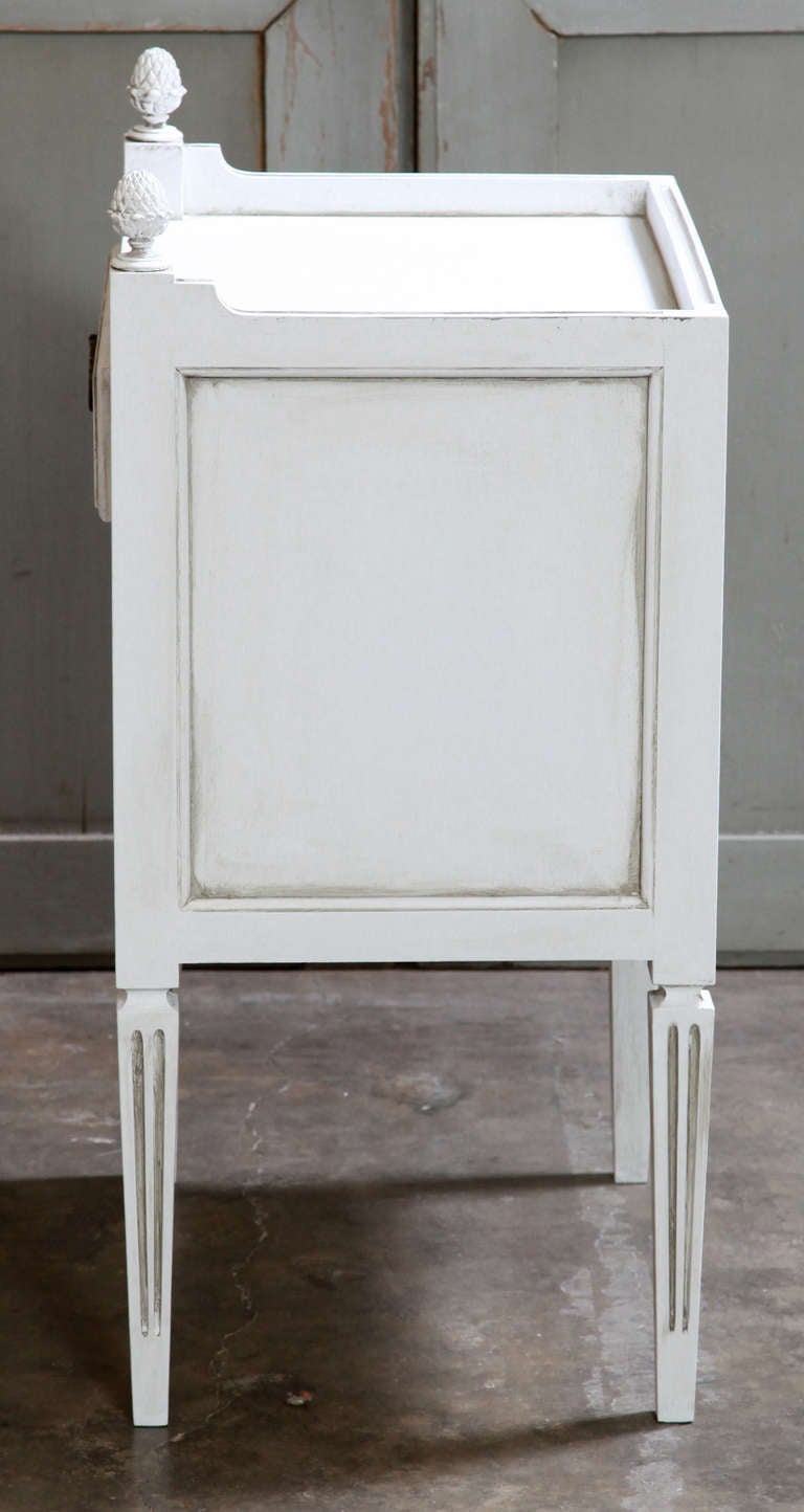 Pair Vintage Directoire Painted Nightstands at 1stdibs