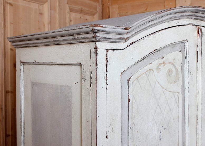 Belgian Rustic Flemish Painted Armoire