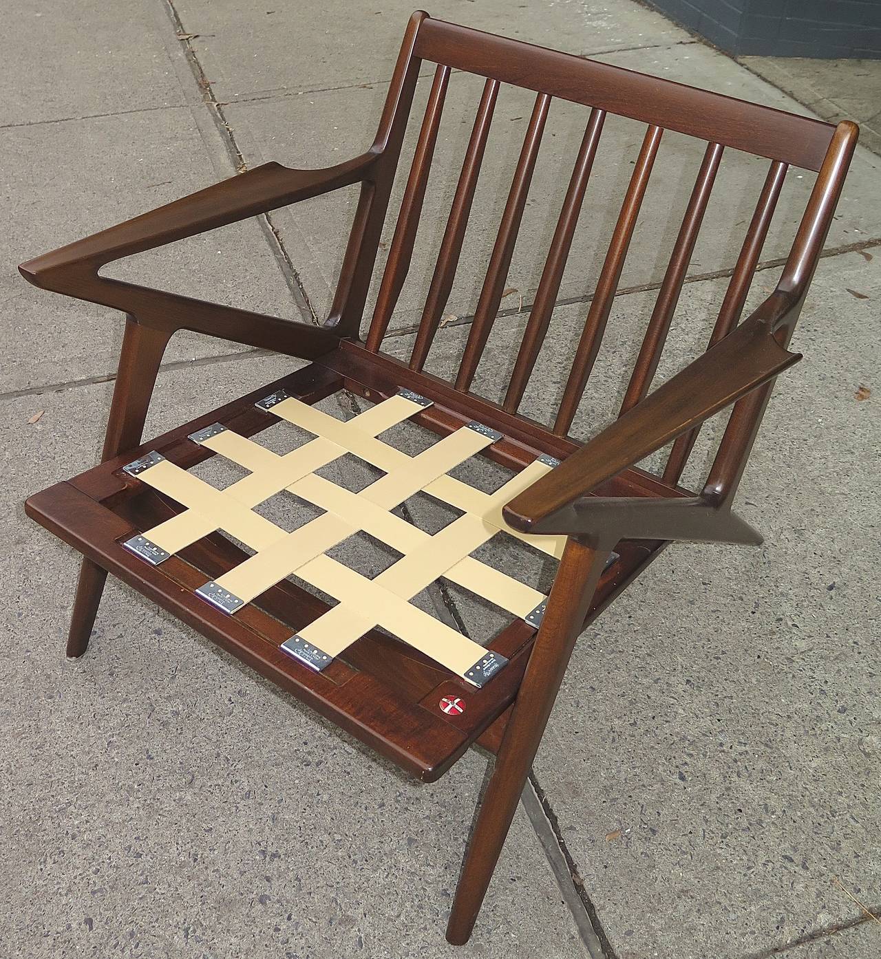 Selig Z Chair Cushions Ideas Cushions Selig Z Chair For Wood Id Handsome 1950 S Ib Kofod Ln In Excellent Condition Hudson