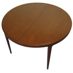 Danish Teak Dining Table-Opens to 130 inches