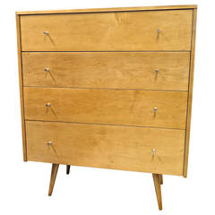 Rare 1950 Paul McCobb Tall 4 Drawer Dresser