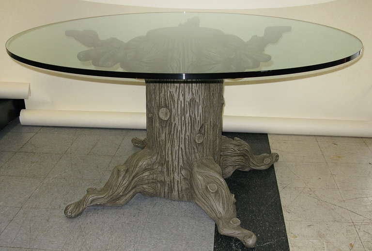 Modern  Tree Stump Table by David Barrett For Sale
