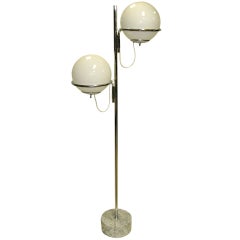 1960 Double Globe Laurel Lamp with Marble Base
