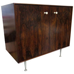 1950 George Nelson Thin-Edge Rosewood Two-Door Cabinet